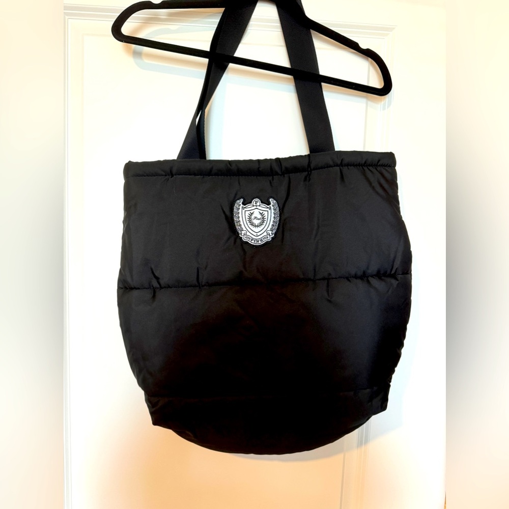 VS PINK Quilted Black Bag - NEVER USED!